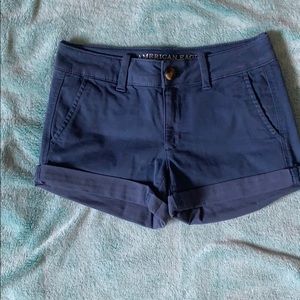 American Eagle Midi Navy Shorts